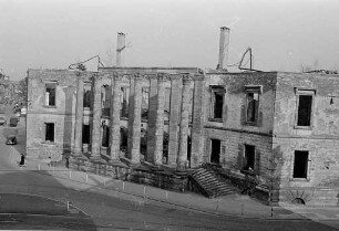 Einsturzgefahr für die Ruine des Markgräflichen Palais.