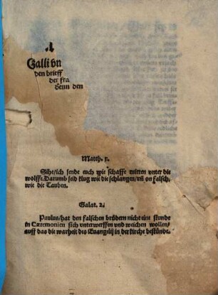 Antwort M. Nicolai Galli und M. Fla, Illyrici, auff den brieff etlicher Prediger in Meissen, von der frage, Ob sie lieber weichen, denn den Chorrock anzihen sollen