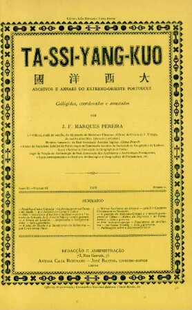 Serie II, Volume III, No. 2