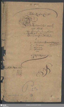 Da die Zeit erfüllet ward - Mus.1857-E-519 : V (5), Coro, orch, bc