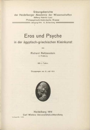 Eros und Psyche in der ägyptisch-griechischen Kleinkunst