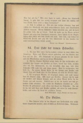 II. Aus dem Menschenleben