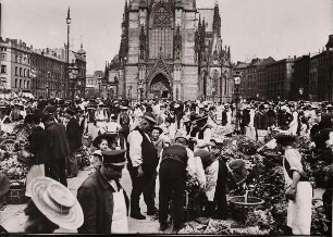Hopfenmarkt bei der St. Nicolai-Kirche, Hamburg