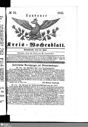 Laubaner Kreis-Wochenblatt