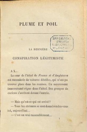 Plume et poil : Par Gyp