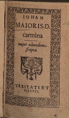 Carmina : nuper admodum scripta