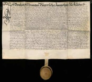Universitätspflege Feuerbach : Caution des Pflegers zu Feuerbach Bernhard Herrman, 09.03.1617.