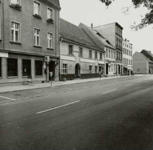 Peitz. Markt 3-7 : Peitz, Markt 3-7. Wohn- und Geschäftshäuser. Straßenansicht