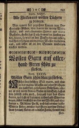 Wollen Garn auf allerhand Arten schön zu färben.