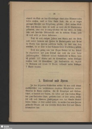 5. Unkraut und Spreu