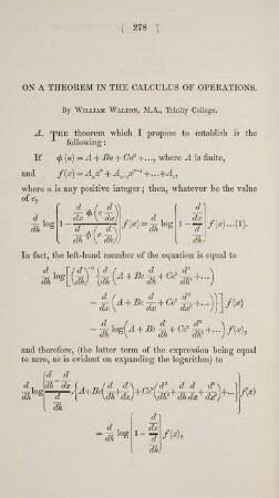 On a theorem in the calculus of operations.