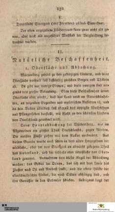 II. Natürliche Beschaffenheit