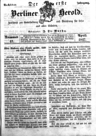 Nummer 43, April 1847