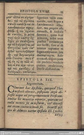 Epistola XIX.