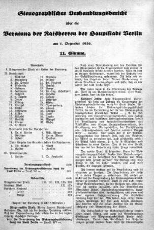 Nr. 11, 1. Dezember 1936