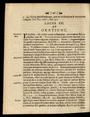 Locus XXI. De Oratione