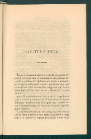 Capítulo XXIX. - La misa.