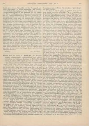 171-173 [Rezension] Strack, Hermann L., ´Aboda zara, der Mischnatraktat ‚Götzendienst‘, hrsg. und erklärt