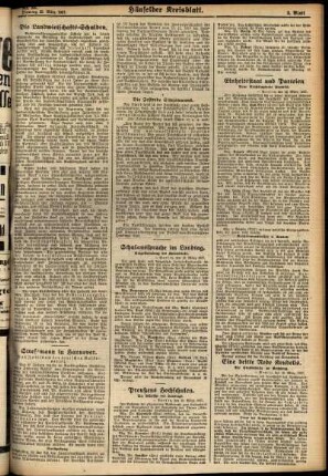 Zweite Ausgabe vom Dienstag, den 22. März 1927.