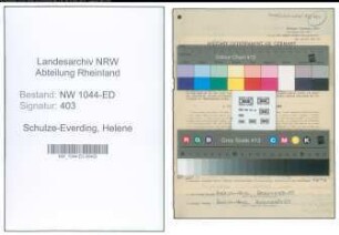 Entnazifizierung Helene Schulze-Everding , geb. 10.03.1919 (Klavierlehrerin)