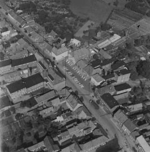 Rathausplatz von Hagenow : Blickrichtung Norden