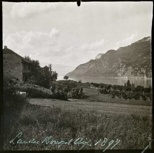 Lac du Bourget. Blick von Grésine nach Norden auf Brison