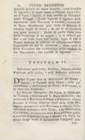 Capitolo II. Descrizione delle Città, Fortezze, Palazzi, ed altre Fabbriche della ...