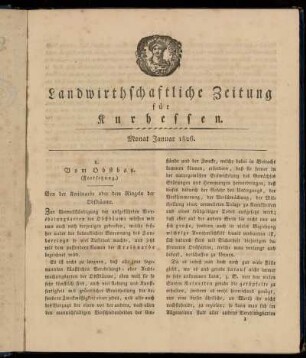 Monat Januar 1826