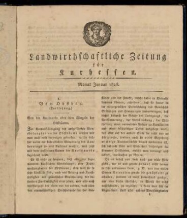 Monat Januar 1826