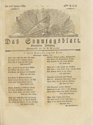 28, 1830: Stück