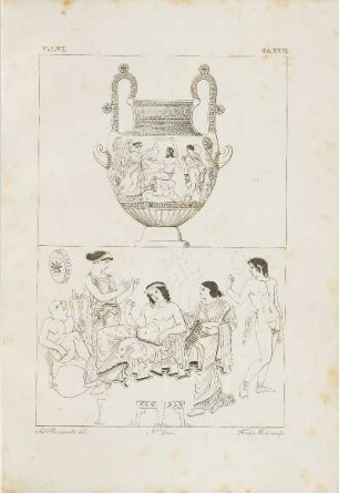 Kupferstich: Vol. VI. TA. XXII. Sal. Romanelli del. N. direx. Ferd. Mori sculp.