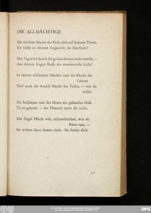 Die Allmächtige
