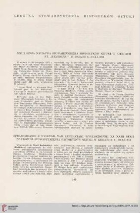 Kronika stowarzyszenia historyków sztuki