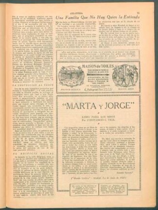 "Marta y Jorge" : Libro para los niños