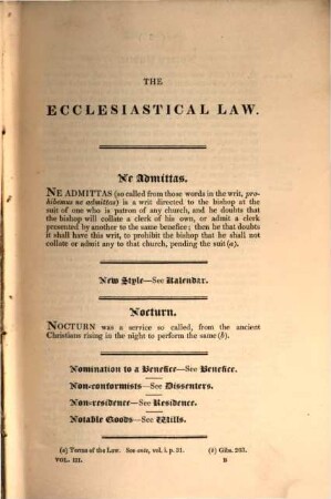 The ecclesiastical law, 3