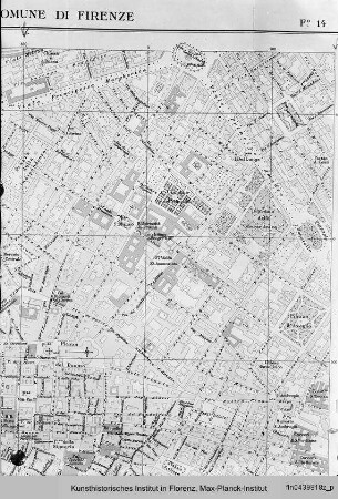 Stadtplan von Florenz (Ausschnitt)