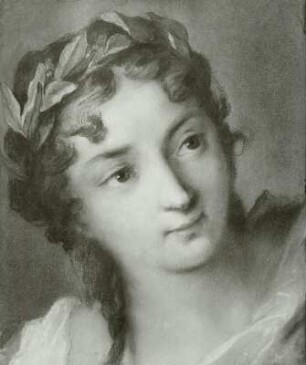 Eine Muse in rosarotem Gewande