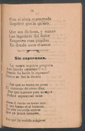 Sin esperanza.