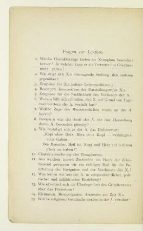 Fragen zur Lektüre