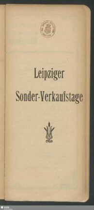 Leipziger Sonder-Verkaufstage