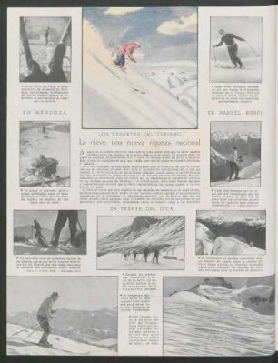 La nieve: una nueva riqueza nacional : Los deportes del turismo