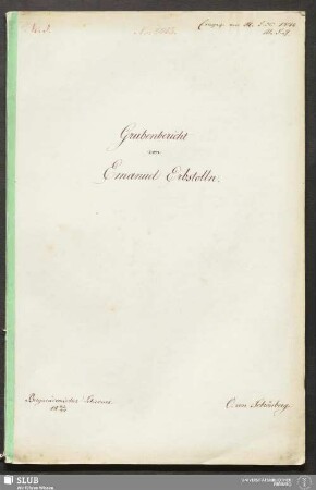 Grubenbericht von Emanuel Erbstolln - 18.7105 4.