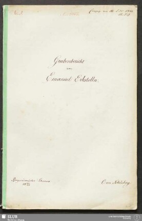 Grubenbericht von Emanuel Erbstolln - 18.7105 4.