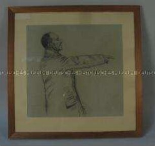 Karl Liebknecht als Redner, Wandbild aus dem Pieck-Gedenkzimmer in der ehem. SED-Parteizentrale