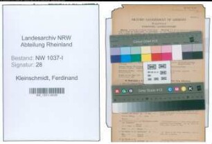 Entnazifizierung Ferdinand Kleinschmidt , geb. 20.06.1875 (Justiz)