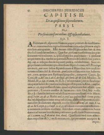 Capitis II. De acquisitione stipendiorum.