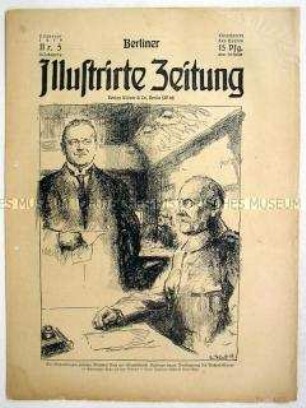 Wochenzeitschrift "Berliner Illustrirte Zeitung" u.a. zur Verlängerung des Waffenstillstandes mit Frankreich