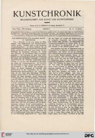 Heft 13 (14. Januar 1910)