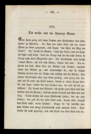 135. Die weiße und die schwarze Braut.