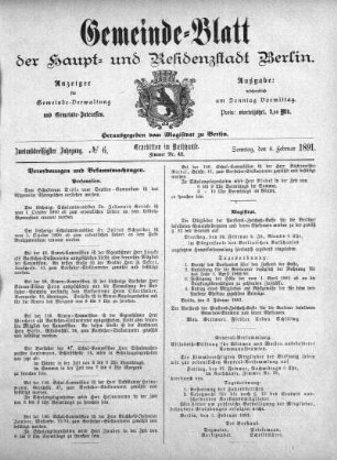 1891,6: No. 6, 8. Februar 1891